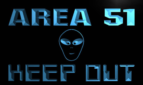 Area 51 Keep Out Neon Light Sign